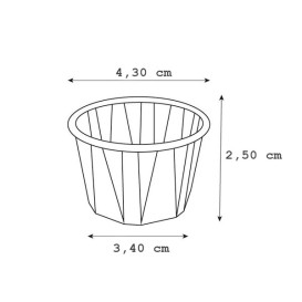 Copo em Papel Kraft para Molhos/Souffle 30ml (250 Uds)