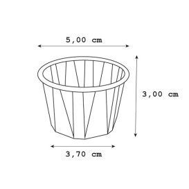 Copo em Papel para Molhos/Souffle 37ml (250 Uds)