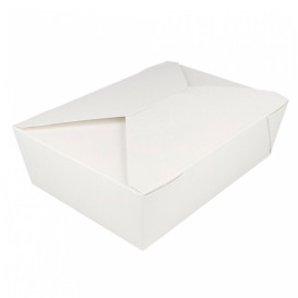 Caixa Cartão TakeAway Branco 19,7x14x6,4cm 1980ml (50 Uds)