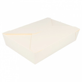 Caixa Cartão TakeAway Branco 19,7x14x4,6cm 1470ml (200 Uds)