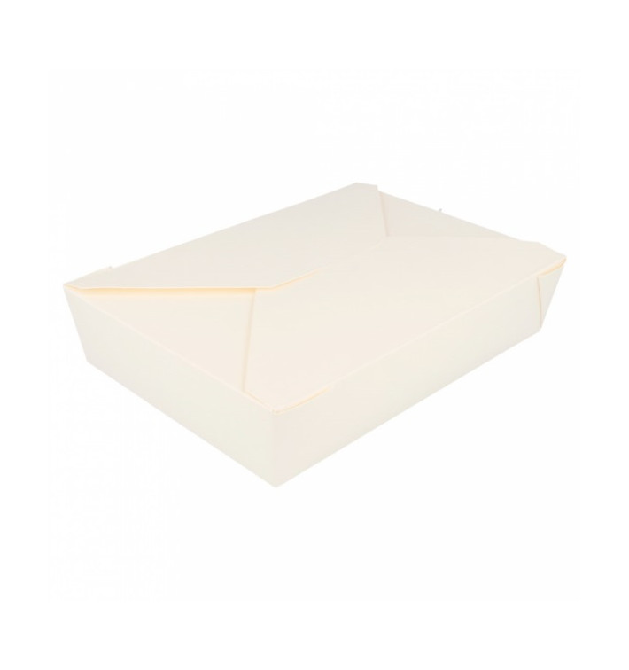 Caixa Cartão TakeAway Branco 19,7x14x4,6cm 1470ml (200 Uds) Caixa Cartão TakeAway Branco 19,7x14x4,6cm 1470ml (200 Uds)