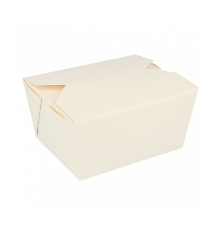 Caixa Cartão TakeAway Branco 11,3x9x6,4cm 780ml (50 Uds) Caixa Cartão TakeAway Branco 11,3x9x6,4cm 780ml (50 Uds)
