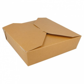 Caixa Cartão TakeAway Kraft 21,7x21,7x6cm 2910ml (140 Uds)