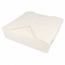 Caixa Cartão TakeAway Branco 21,7x21,7x6cm 2910ml (140 Uds)