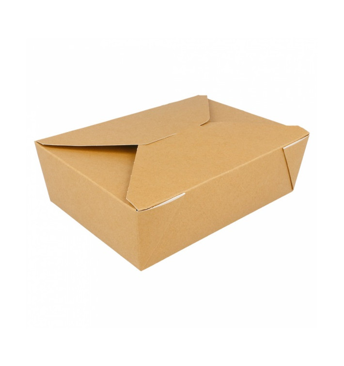 Caixa Cartão TakeAway Kraft 19,7x14x6,4cm 1980ml (50 Uds) Caixa Cartão TakeAway Kraft 19,7x14x6,4cm 1980ml (50 Uds)