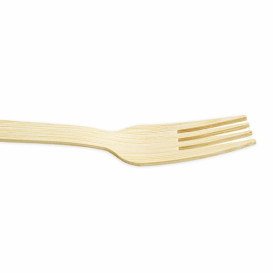 Garfo em Bambu 17cm (50 Unidades)