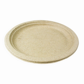 Prato de Farelo de Trigo Natural Ø23cm (800 Uds)
