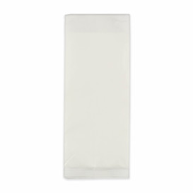 Envelopes de Talheres com Guardanapo Branco (125 Uds)