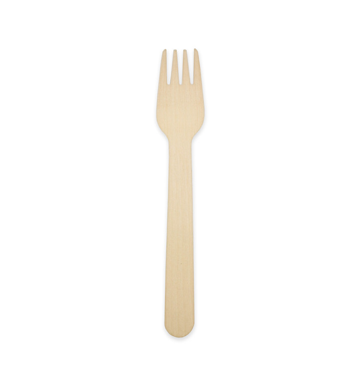 Garfo de Madeira 16cm (250 Uds) Garfo de Madeira 16cm (250 Uds)