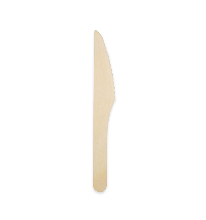 Faca de Madeira 16,5cm (2500 Uds) Faca de Madeira 16,5cm (2500 Uds)