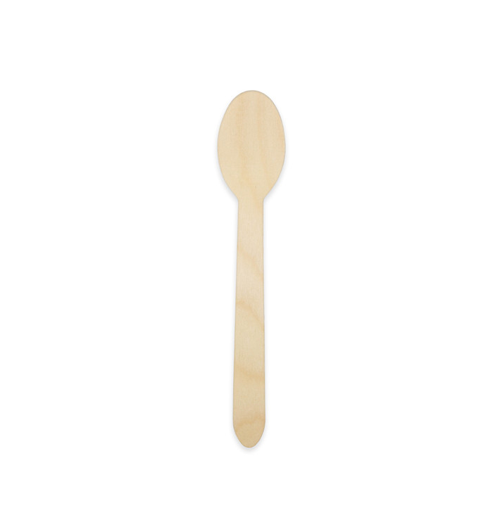 Colher de Madeira 16cm (250 Uds) Colher de Madeira 16cm (250 Uds)