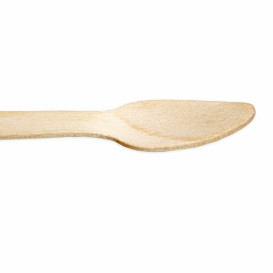 Mini Colher de Madeira Envernizada 9,6cm (5000 Uds)