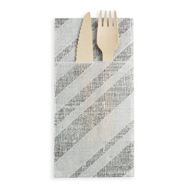 Guardanapos Kanguro Papel 40x40cm Barlovento Preto (960 Uds)