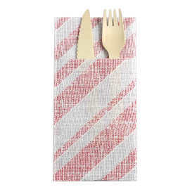 Guardanapos Kanguro Papel 40x40cm Barlovento Vermelho (30 Uds)