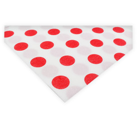 Guardanapos de Papel "Bolinhas Vermelho" 40x40cm (50 Unidades)