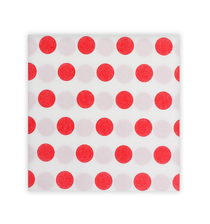 Guardanapos de Papel "Bolinhas Vermelho" 40x40cm (50 Unidades) Guardanapos de Papel "Bolinhas Vermelho" 40x40cm (50 Unidades)