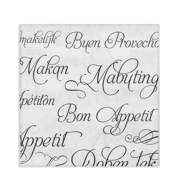 Guardanapos de Papel "Bom Proveito" 40x40cm (600 Unidades) Guardanapos de Papel "Bom Proveito" 40x40cm (600 Unidades)