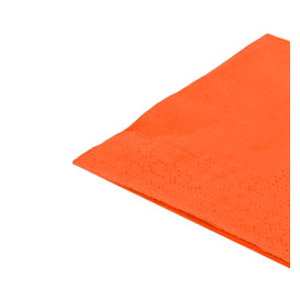 Guardanapos Papel Cocktail Laranja 20x20cm (100 Uds)