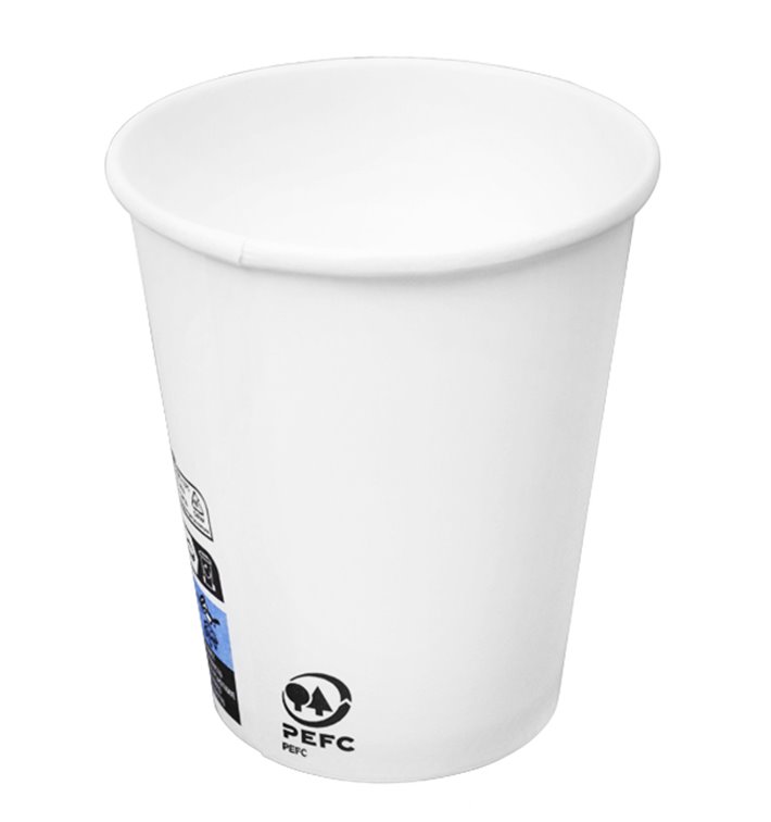 Copo de Cartão Branco 9Oz/280ml Ø8,0cm (50 Uds) Copo de Cartão Branco 9Oz/280ml Ø8,0cm (50 Uds)