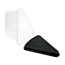 Embalagem Tampa Porção Bolo 12,4x8,75x8,2cm (50 Uds)