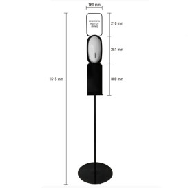Suporte para Dispensador Automatico de Sabão e Gel Desinfectante (1 Ud)
