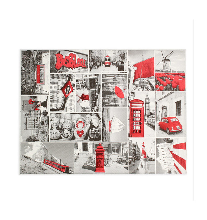 Toalhete Papel Mesa 30x40cm "Europa" 50g (2500 Uds) Toalhete Papel Mesa 30x40cm "Europa" 50g (2500 Uds)