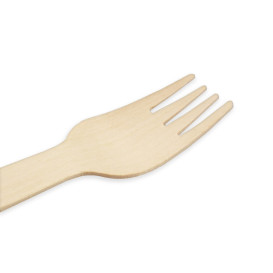 Garfo de Madeira Embalado 16cm (500 Uds)