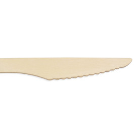 Faca de Madeira Embalada 16,5cm (25 Uds)