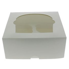 Caixa 4 Cupcakes Branco 17,3x16,5x7,5cm (20 Unidades)
