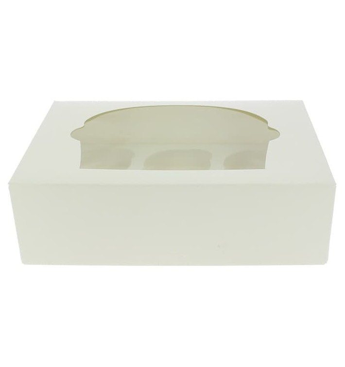 Caixa 6 Cupcakes Branco 24,3x16,5x7,5cm (100 Unidades) Caixa 6 Cupcakes Branco 24,3x16,5x7,5cm (100 Unidades)