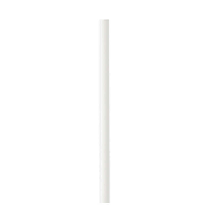 Palhinha Direita Papel Branco Ø6mm 14,5cm (3000 Uds) Palhinha Direita Papel Branco Ø6mm 14,5cm (3000 Uds)