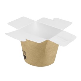 Embalagem Fechado Takeaway 100% ECO Kraft 26Oz/780ml (50 Uds)
