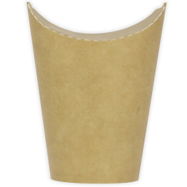 Copo Anti-gordura efeito Kraft com Tampa 16Oz/480ml (50 Uds)