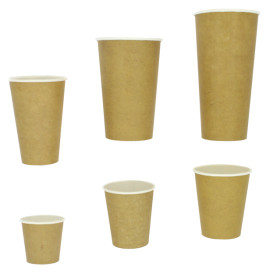 Copo de Cartão 100% ECO 16 Oz/480ml Kraft Ø9cm (50 Uds)