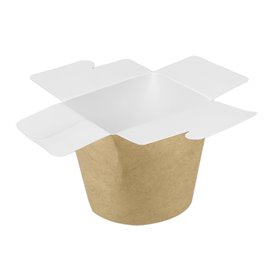 Embalagem Fechado Takeaway 100% ECO Kraft 26Oz/780ml (50 Uds)