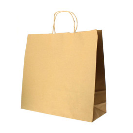 Saco Papel Kraft Hawanna Asas 100g 28x16x27cm (50 Uds)