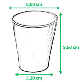 Copo de Plastico PP "X-Table" Violeta 320ml (8 Unidades)