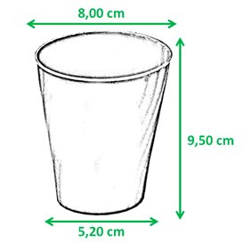 Copo de Plastico PP "X-Table" Limão 320ml (8 Unidades)