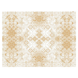 Toalha Papel Cortado Mesa 1x1m "Mozaik" Creme 40g/m² (400 Uds)