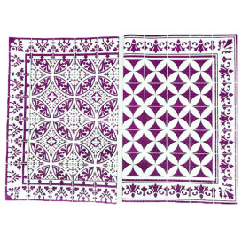 Toalhete Papel Mesa 30x40cm "Alhambra" Roxo 50g/m² (1000 Uds)