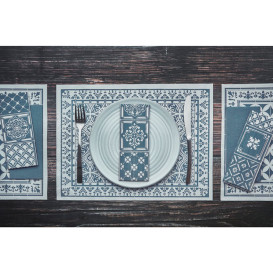 Guardanapos Papel 1/8 33x40cm "Alhambra" Turquesa (2000 Uds)