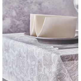 Toalha em Rolo Não Tecido 1,2x50m "Mandala" Creme 50g/m² P40cm (4 Uds)