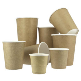 Copo de Cartão 100% ECO 2,5 Oz/75ml Kraft Ø5cm (2000 Uds)