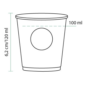 Copo Cartão "Specialty to go" 4 Oz/120ml Ø6,2cm (2000 Uds)