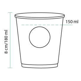 Copo de Cartão "Specialty to go" 6oz/180ml Ø7,0cm (3000 Uds)