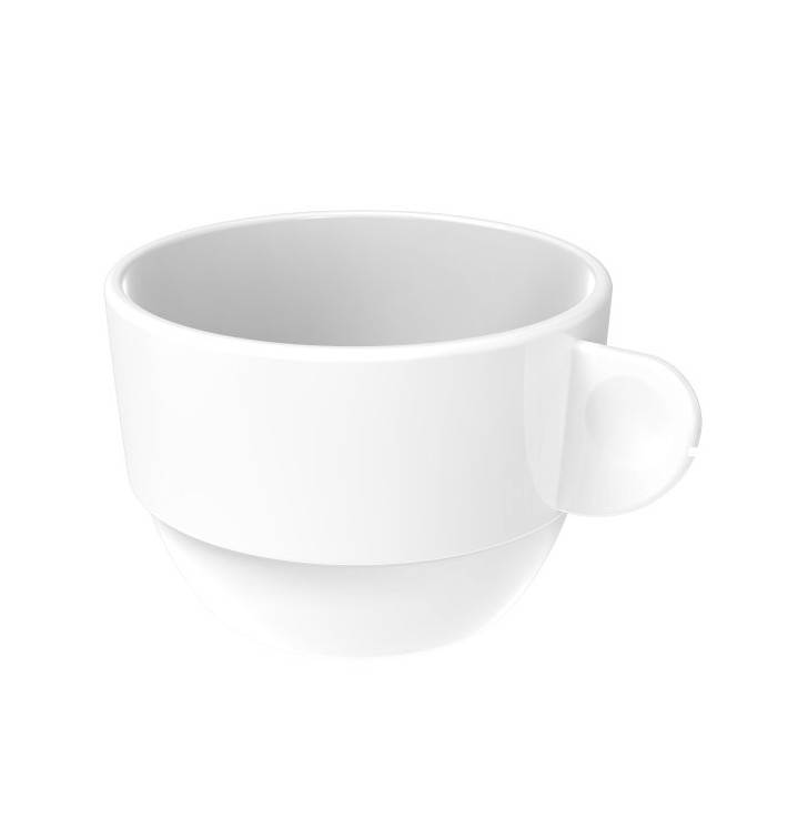 Chávena Reutilizavel SAN “Cappuccino” Branco 166ml (6 Uds) Chávena Reutilizavel SAN “Cappuccino” Branco 166ml (6 Uds)