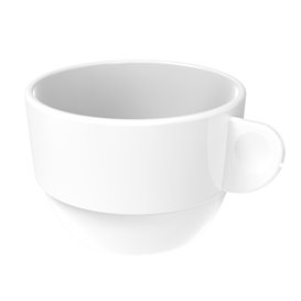 Chávena Reutilizavel SAN “Cappuccino” Branco 166ml (36 Uds)