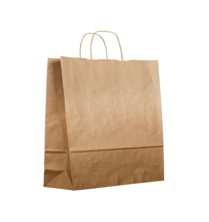 Saco Papel Kraft Asas 120g/m² 36x24x39cm (50 Uds) Saco Papel Kraft Asas 120g/m² 36x24x39cm (50 Uds)