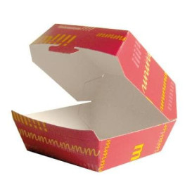 Caixa de Cartão Hamburguer 12x12x7 cm (450 Uds)