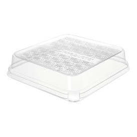 Embalagem para Tacos de Cana de Açúcar Branco 18,5x18,5cm (50 Uds)